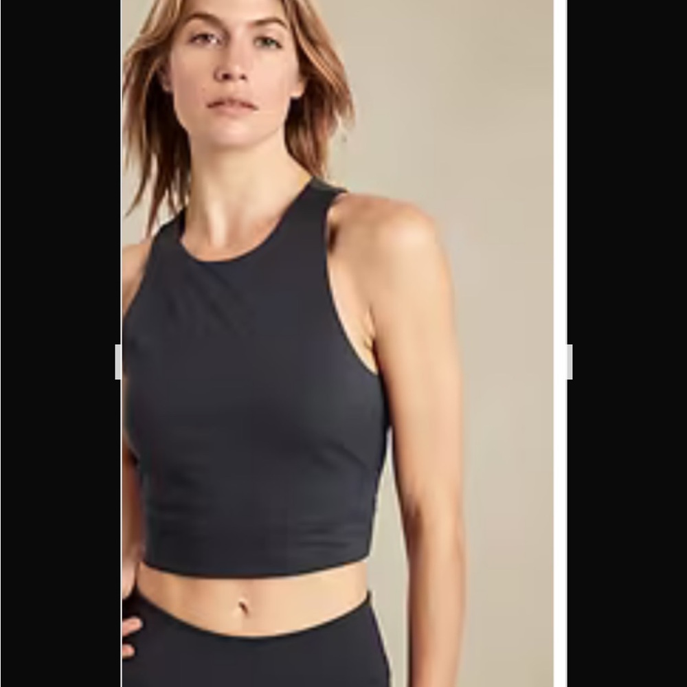 Banana Republic Factory NWT dark gray XXL stretchy crop top
